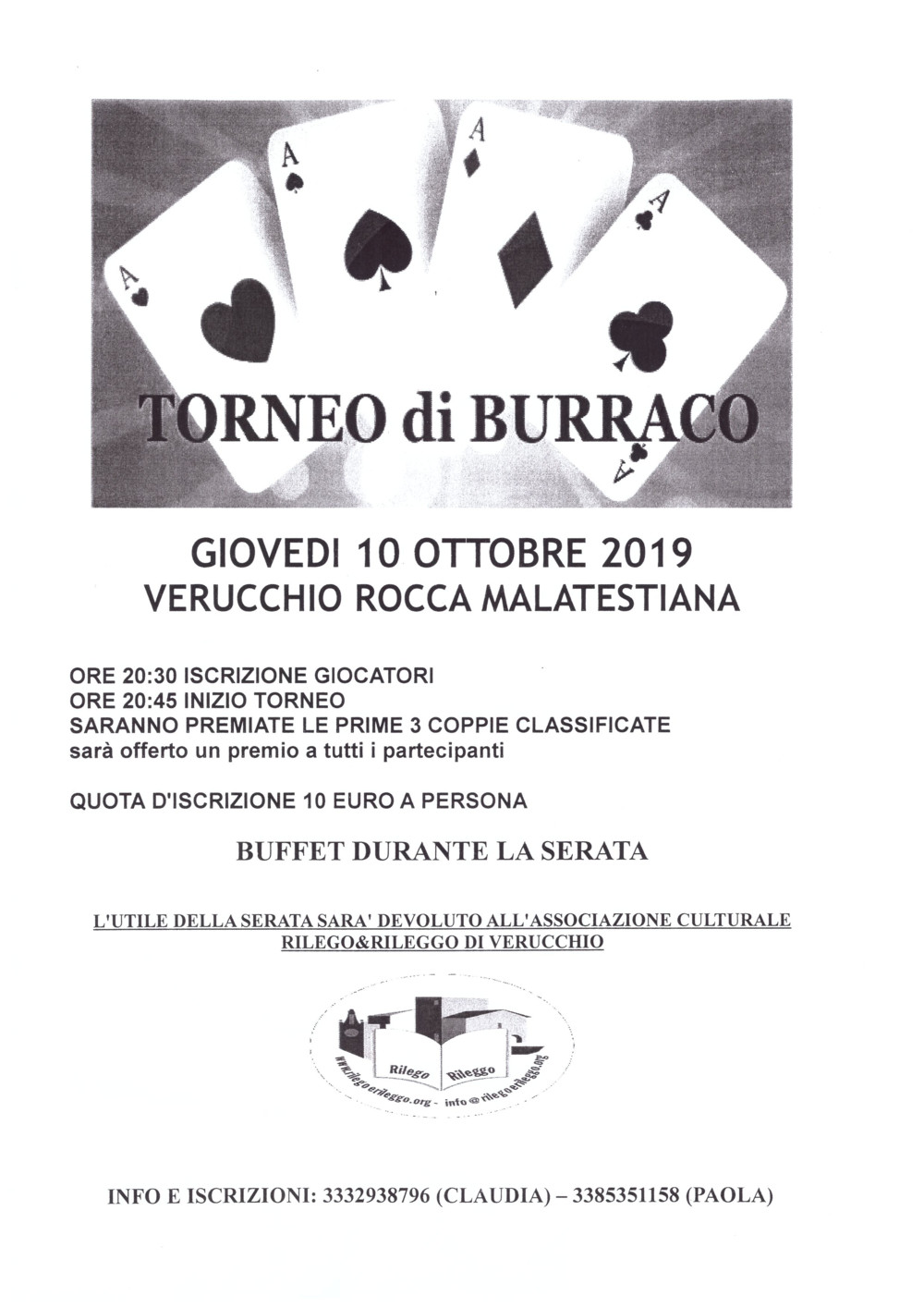 Torneo di Burraco!!!